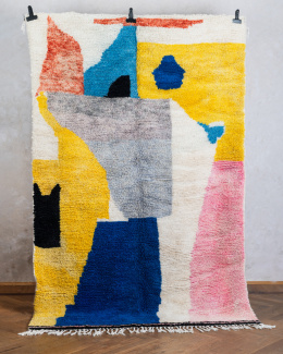 Wool rug Abstract 1.54 / 2.45 m