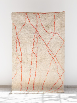Beni Mrirt Red Lines carpet 1.62 / 2.48 m