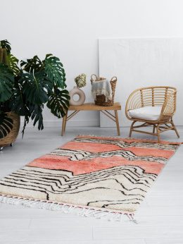 Zebra wool carpet 1.52 / 2.57 m