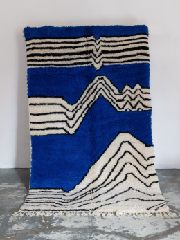 Morrocan wool carpet Sea