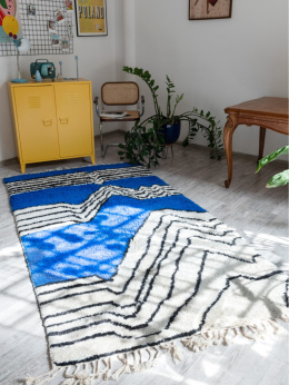 Marokański dywan wełniany Morze