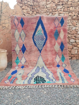Hand-knotted Boujaad wool rug in size 2 by 3 m available for pre-order