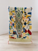 Moroccan wool carpet Mosaic 1.04/1.56 m