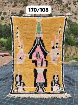 Small Berber rug 1.08/1.70 m