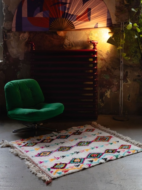 Small Berber Azilal rug 1.04/1.26 m