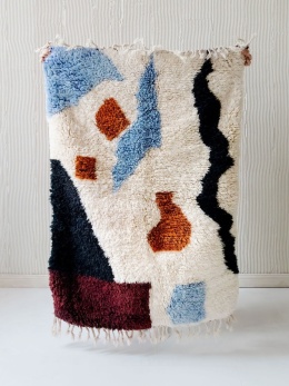 Moroccan wool carpet Stone 1.05/1.50 m