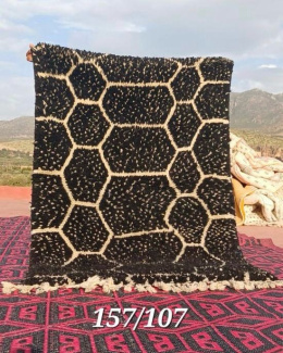 Moroccan wool rug 1.07/1.57 m