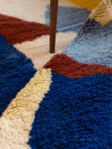 Moroccan wool carpet Azure 1.47/2.60 m