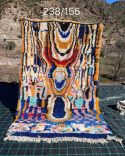 Moroccan wool rug  Ocean 1.55/2.38 m