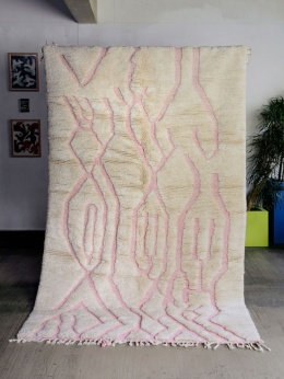 Moroccan Wool Rug Pink River 1.60/2.60 m