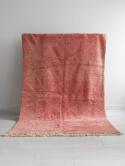 Moroccan wool carpet Peachy Pink