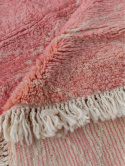 Moroccan wool carpet Peachy Pink