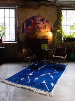 Moroccan wool carpet Wave 1.46/2.48 m