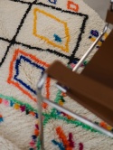 Moroccan wool carpet Flora 1.50/2.50 m