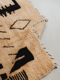 Moroccan wool carpet Nero 1.58/2.12 m