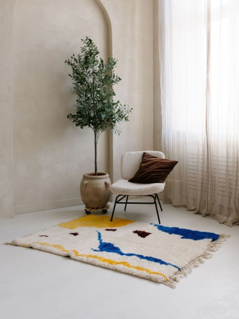 Moroccan wool carpet Solar 1.10/1.66 m