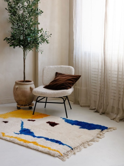 Moroccan wool carpet Solar 1.10/1.66 m