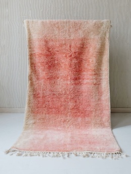 Moroccan wool carpet Pink 1.43/2.57 m