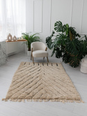 Moroccan wool rug Cappuccino