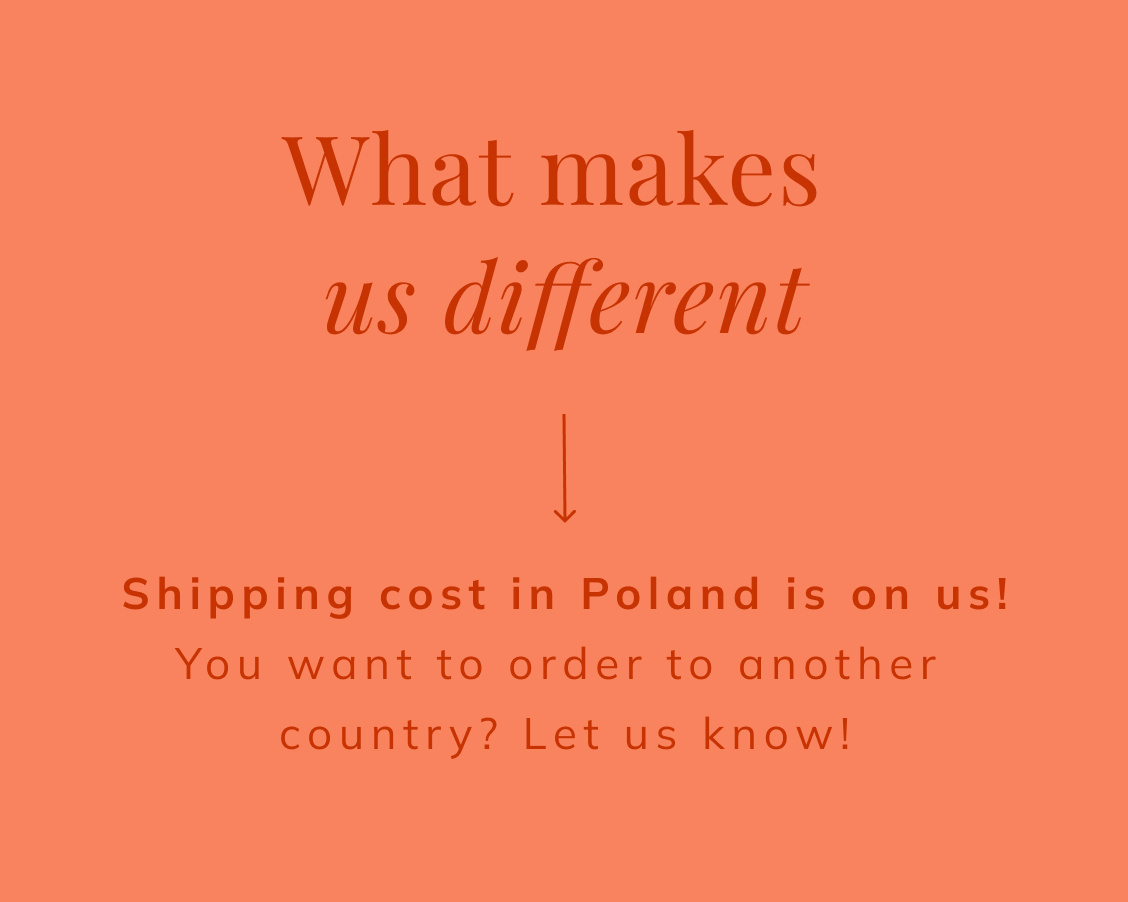 Shipping cost in Poland is on us