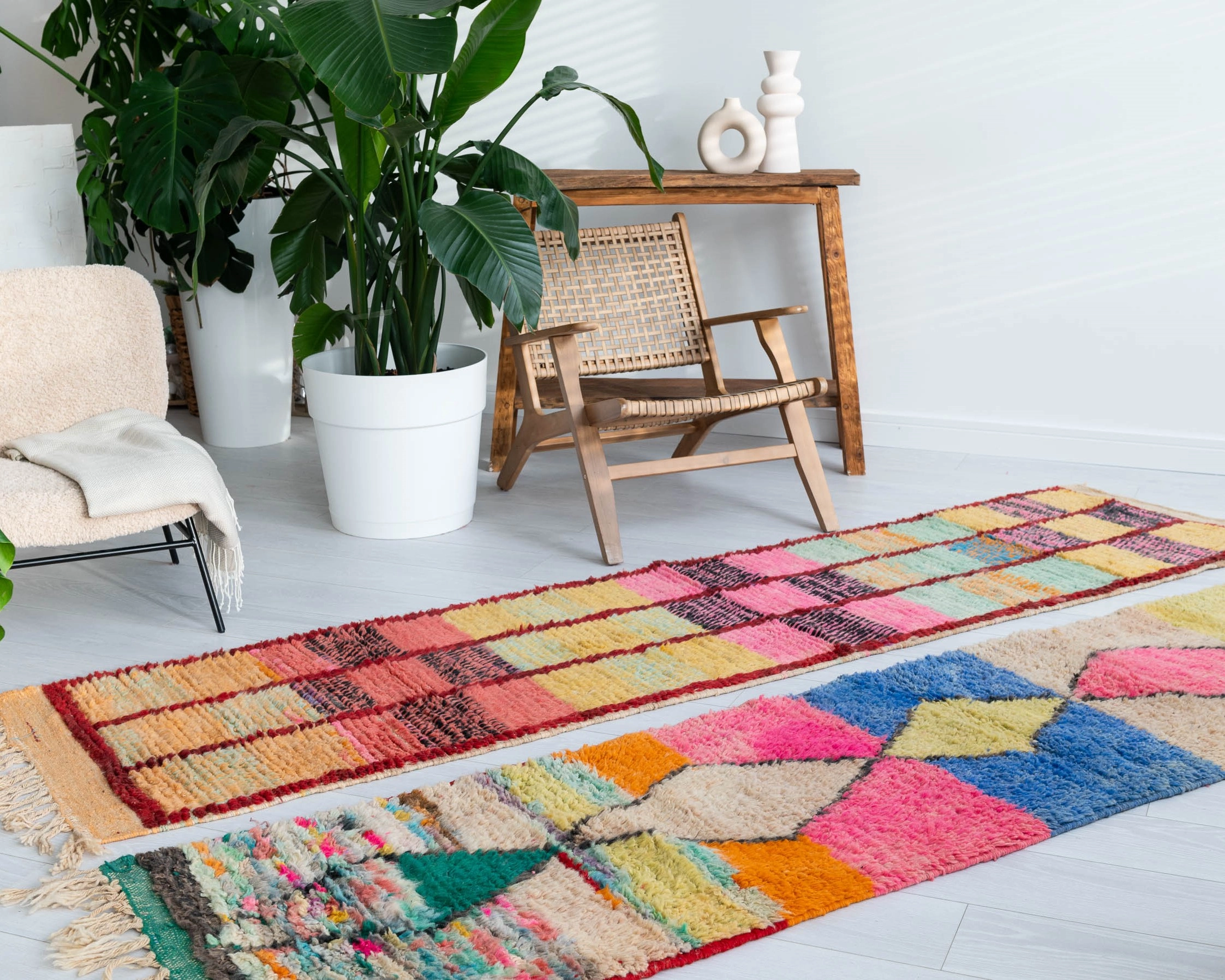 Ręcznie tkane marokańskie dywany wełniane
